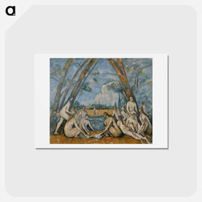 アートポストカード-Les Grandes Baigneuses - ポール セザンヌ Postcard.