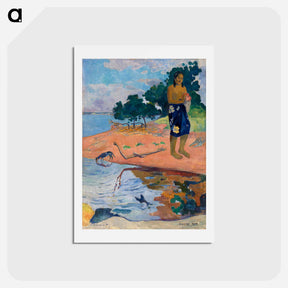 アートポストカード-Haere Pape - ポール ゴーギャン Postcard.