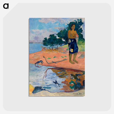 アートポストカード-Haere Pape - ポール ゴーギャン Postcard.