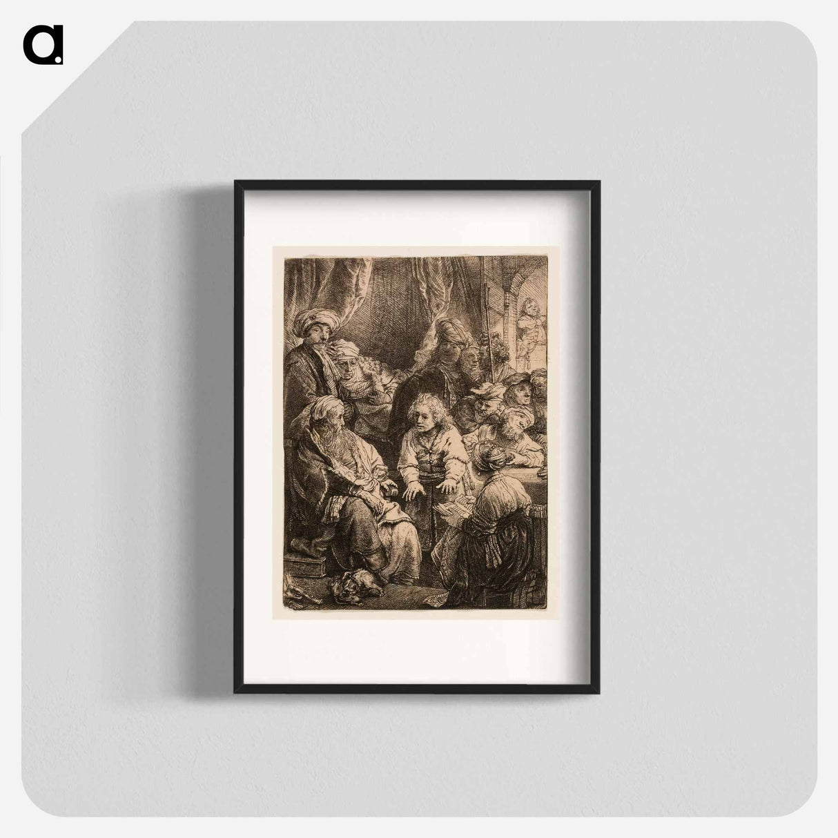 Joseph Telling His Dreams - Rembrandt van Rijn Poster.