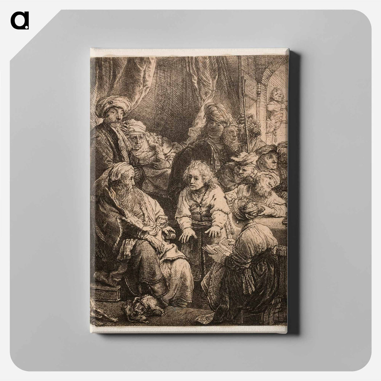 Joseph Telling His Dreams - Rembrandt van Rijn Canvas.