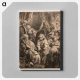 Joseph Telling His Dreams - Rembrandt van Rijn Canvas.