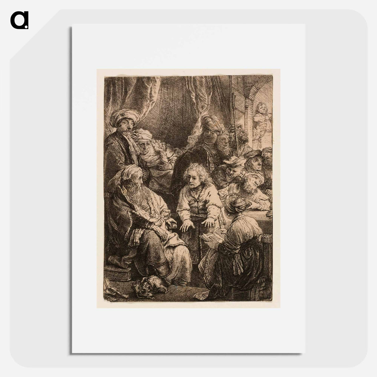 Joseph Telling His Dreams - Rembrandt van Rijn Poster.