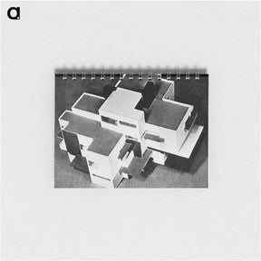 アートメモ帳-Private house, model, seen from the west - テオ ファン ドゥースブルフ Memo.