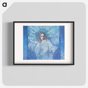 アートポスター-Half-figure of an Angel - フィンセント ファン ゴッホ Poster.