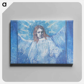 アートパネル-Half-figure of an Angel - フィンセント ファン ゴッホ Canvas.