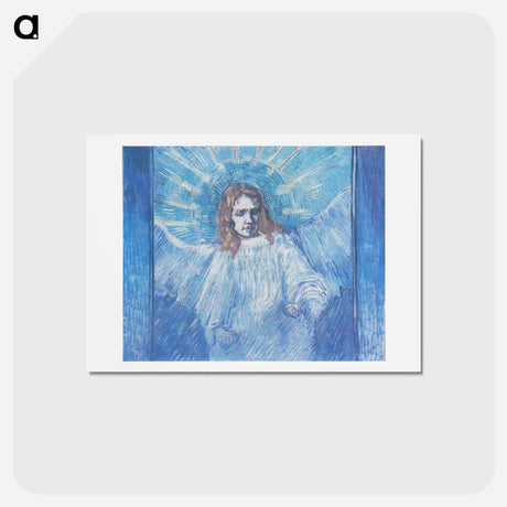 アートポストカード-Half-figure of an Angel - フィンセント ファン ゴッホ Postcard.