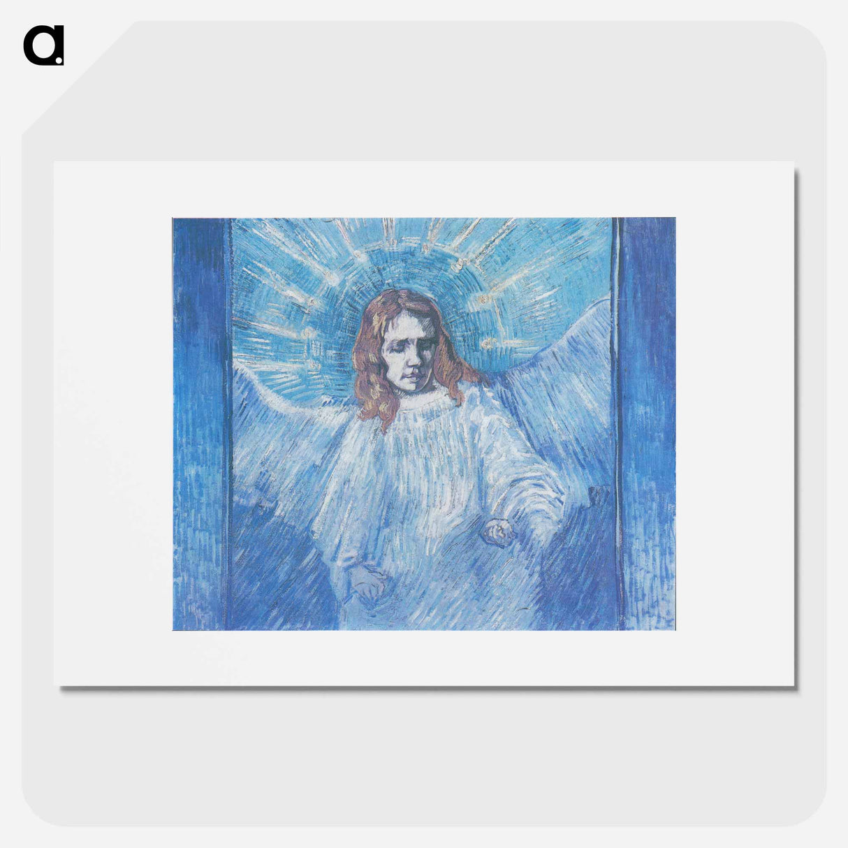 Half-figure of an Angel - Vincent van Gogh Poster.