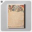 アートパネル-Jerusalem, Plate 30, "And the Two that escaped...." - ウィリアム ブレイク Canvas.