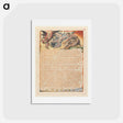 アートポストカード-Jerusalem, Plate 30, "And the Two that escaped...." - ウィリアム ブレイク Postcard.