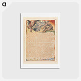 アートポストカード-Jerusalem, Plate 30, "And the Two that escaped...." - ウィリアム ブレイク Postcard.