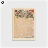 アートポストカード-Jerusalem, Plate 30, "And the Two that escaped...." - ウィリアム ブレイク Postcard.