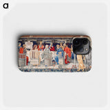 Quest for the Holy Grail Tapestries: Panel 1: Knights of the Round Table Summoned to the Quest by the Strange Damsel - William Morris Phone Case.