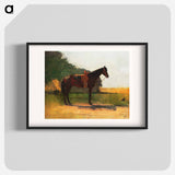 Saddle Horse in Farm Yard - Winslow Homer Poster.