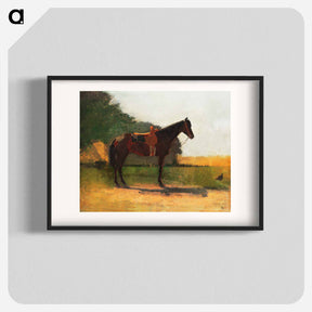 アートポスター-Saddle Horse in Farm Yard - ウィンスロー ホーマー Poster.