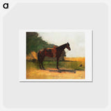 アートポストカード-Saddle Horse in Farm Yard - ウィンスロー ホーマー Postcard.