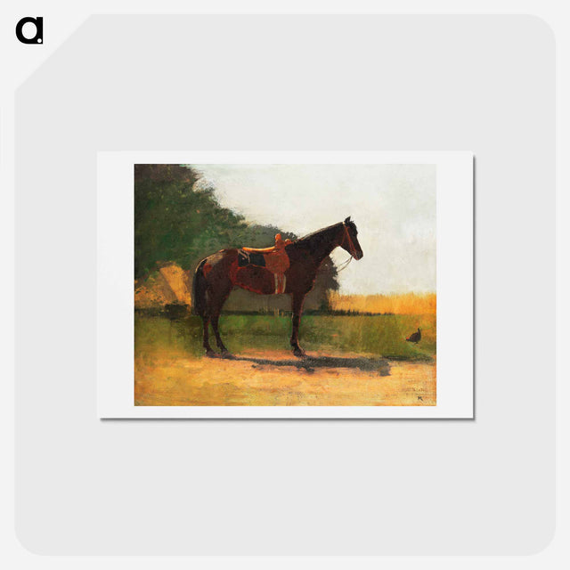 アートポストカード-Saddle Horse in Farm Yard - ウィンスロー ホーマー Postcard.