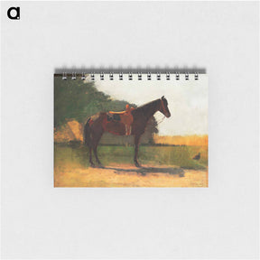 アートメモ帳-Saddle Horse in Farm Yard - ウィンスロー ホーマー Memo.