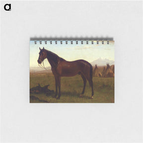 アートメモ帳-Portrait of a Horse - アルバート ビアスタット Memo.