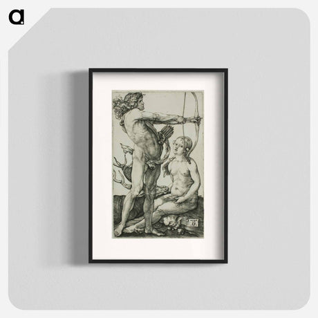 アートポスター-Apollo and Diana - アルブレヒト デューラー Poster.