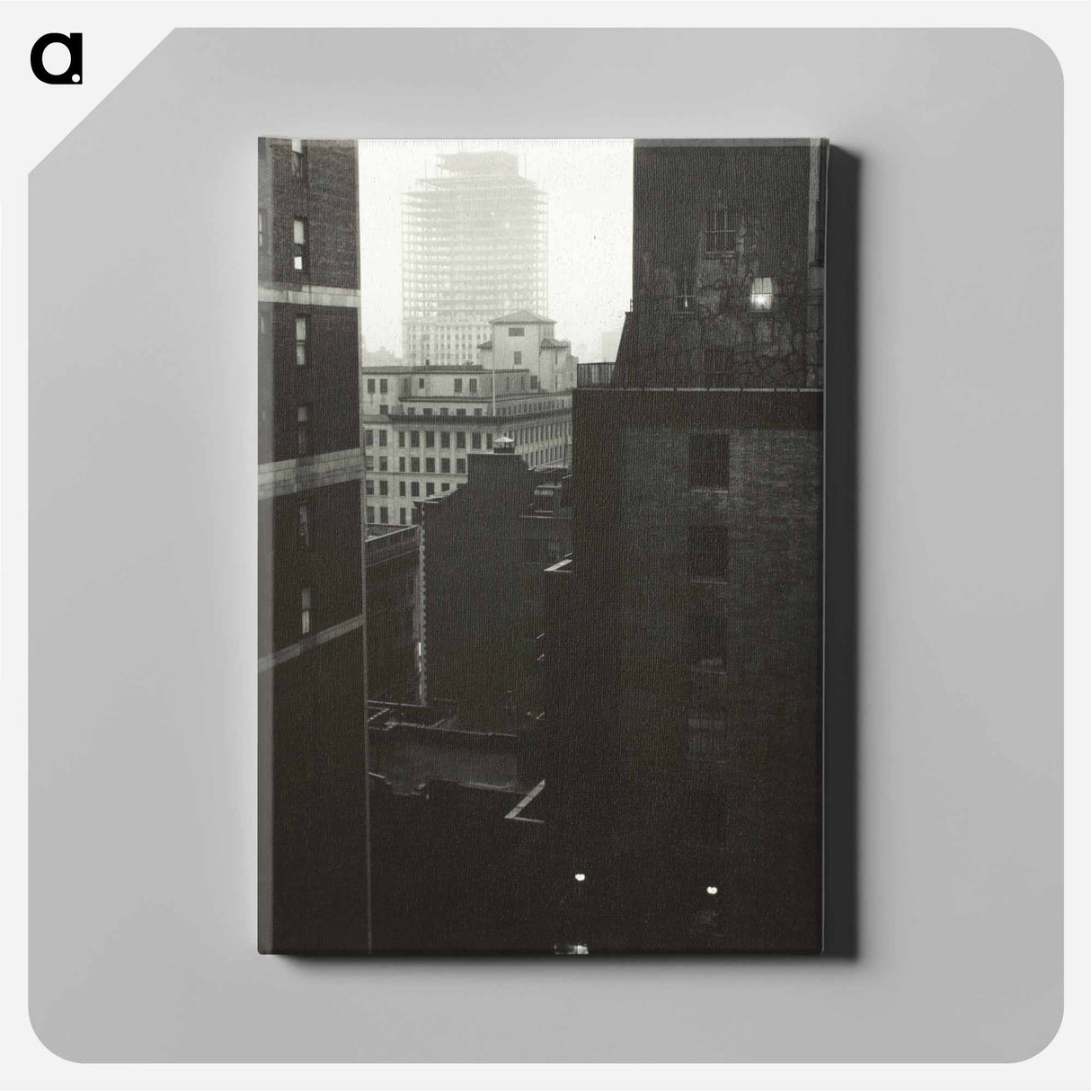 From My Window at An American Place, Southwest - アルフレッド スティーグリッツ Canvas.