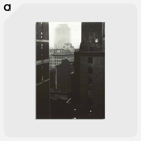 アートポストカード-From My Window at An American Place, Southwest - アルフレッド スティーグリッツ Postcard.