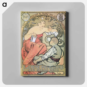 アートパネル-The People's Art Association - アルフォンス ミュシャ Canvas.