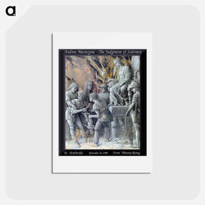 アートポストカード-The Judgment of Solomon - アンドレア マンテーニャ Postcard.