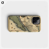 La Californie ou Nouvelle Caroline - アンティーク地図 Phone Case.