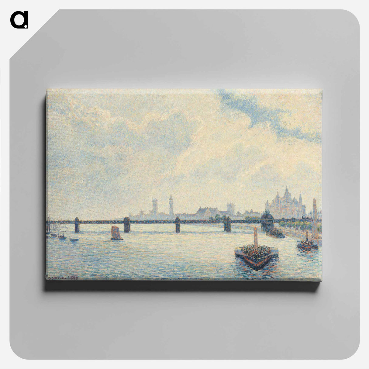 Charing Cross Bridge, London - Camille Pissarro Canvas.