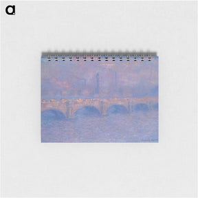 アートメモ帳-Waterloo Bridge, Sunlight Effect - クロード モネ Memo.