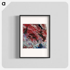 アートポスター-Satellite Image of Northern California Wildfires
 - 上空からの地球 Poster.