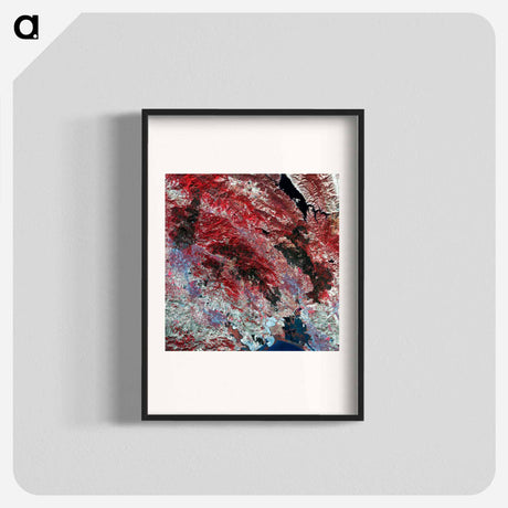 アートポスター-Satellite Image of Northern California Wildfires
 - 上空からの地球 Poster.