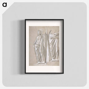 アートポスター-Study of a Draped Figure - エドガー ドガ Poster.