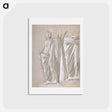 アートポストカード-Study of a Draped Figure - エドガー ドガ Postcard.