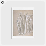 アートポストカード-Study of a Draped Figure - エドガー ドガ Postcard.