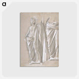アートポストカード-Study of a Draped Figure - エドガー ドガ Postcard.