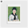 アートポストカード-Portrait of a Woman with a Black Fichu - エドゥアール マネ Postcard.