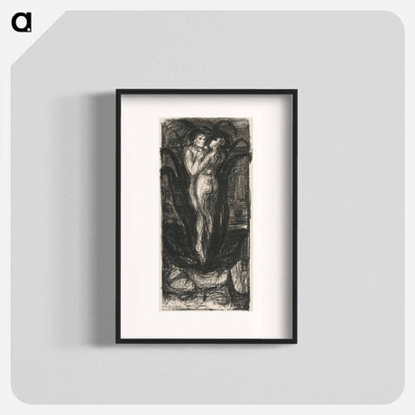 アートポスター-The Flower of Love - エドヴァルド ムンク Poster.