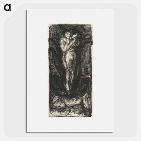 アートポスター-The Flower of Love - エドヴァルド ムンク Poster.