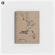 アートメモ帳-Love leading the Pilgrim - Study of Birds: Finches - エドワード バーン ジョーンズ Memo.