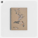 アートメモ帳-Love leading the Pilgrim - Study of Birds: Finches - エドワード バーン ジョーンズ Memo.