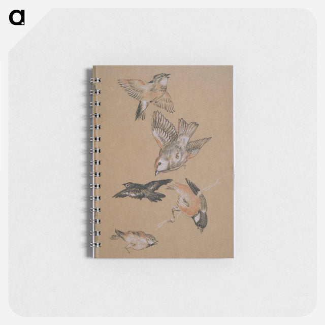 アートメモ帳-Love leading the Pilgrim - Study of Birds: Finches - エドワード バーン ジョーンズ Memo.