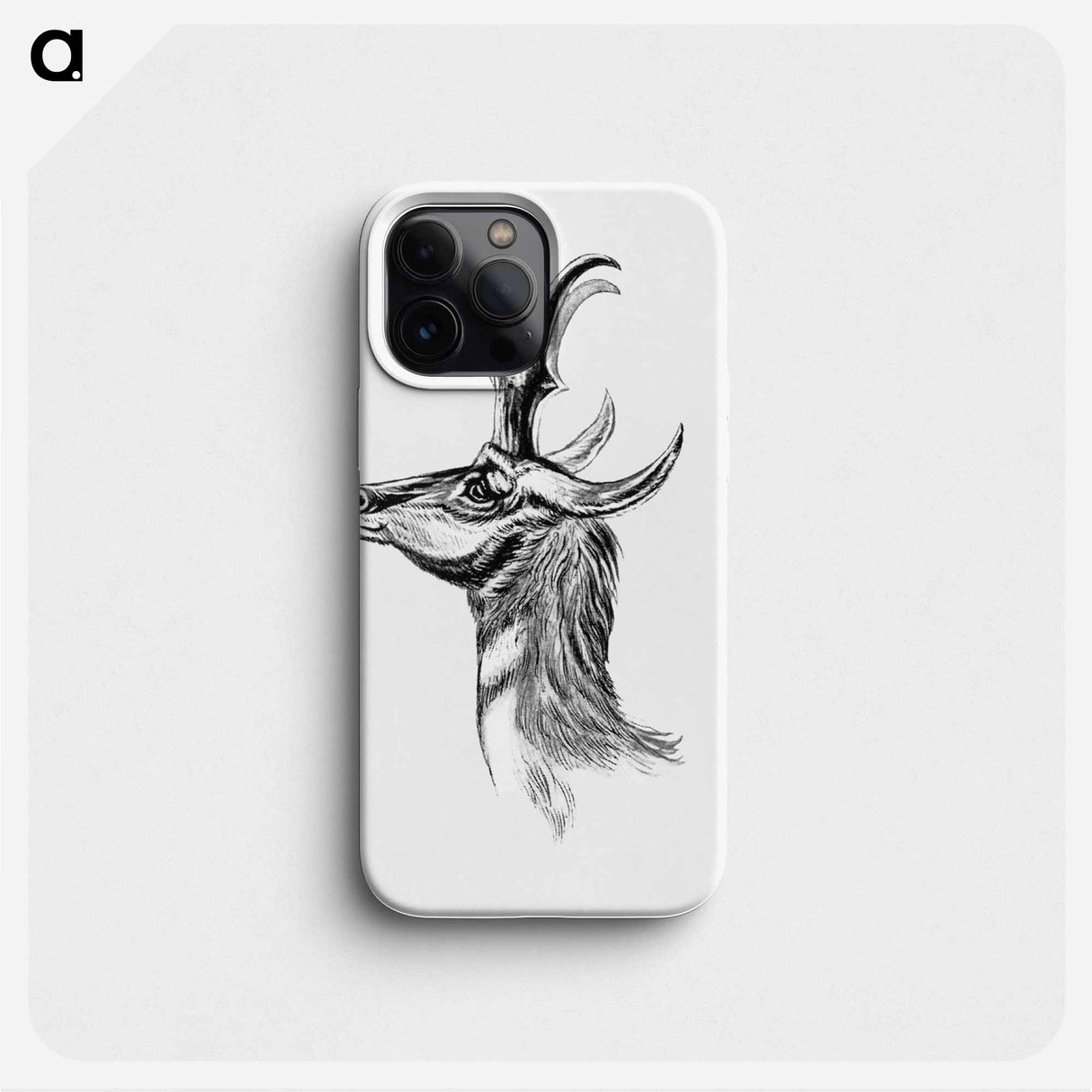 Vintage antelope wildlife illustration - エルンスト ヘッケル Phone Case.