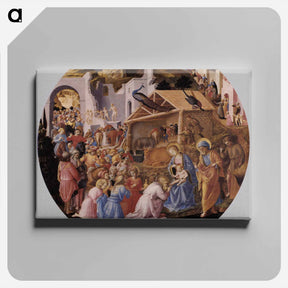 アートパネル-Adoration of the Magi - フラ アンジェリコ Canvas.