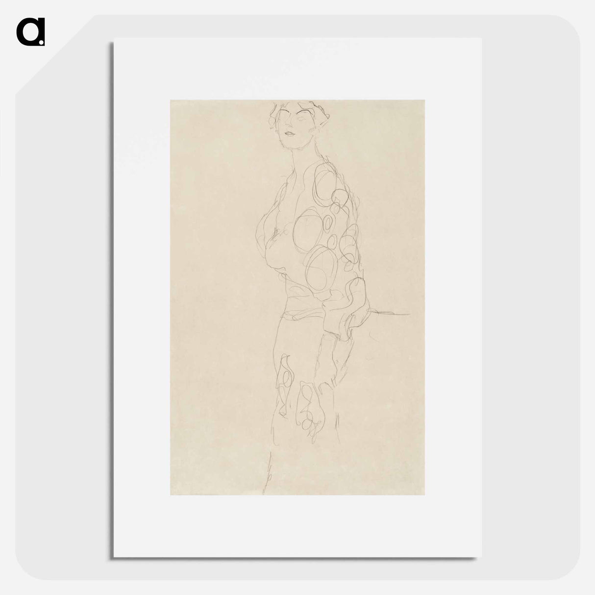 Standing Woman - Gustav Klimt Poster.