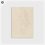 アートポストカード-Standing Woman - グスタフ クリムト Postcard.