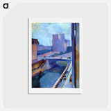 アートポストカード-A Glimpse of Notre-Dame in the Late Afternoon - アンリ マティス Postcard.