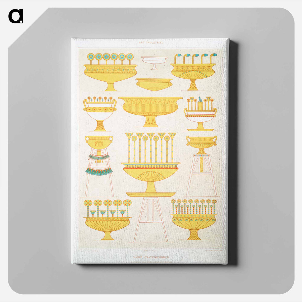 アートパネル-Crater Vases
 - エジプト美術史 Canvas.