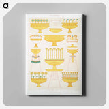 アートパネル-Crater Vases
 - エジプト美術史 Canvas.